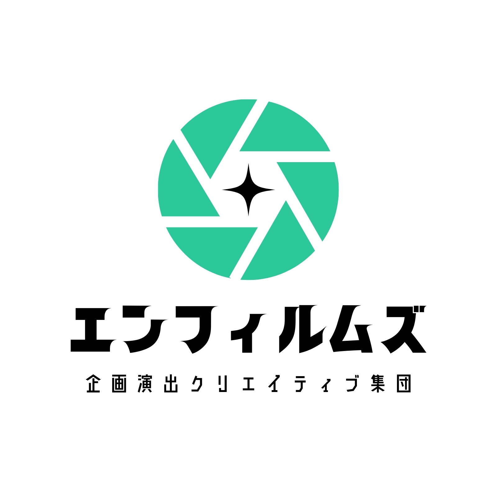 ミントグリーン 黒 映像制作会社 ロゴ ミントグリーン 黒 映像制作会社 ロゴ