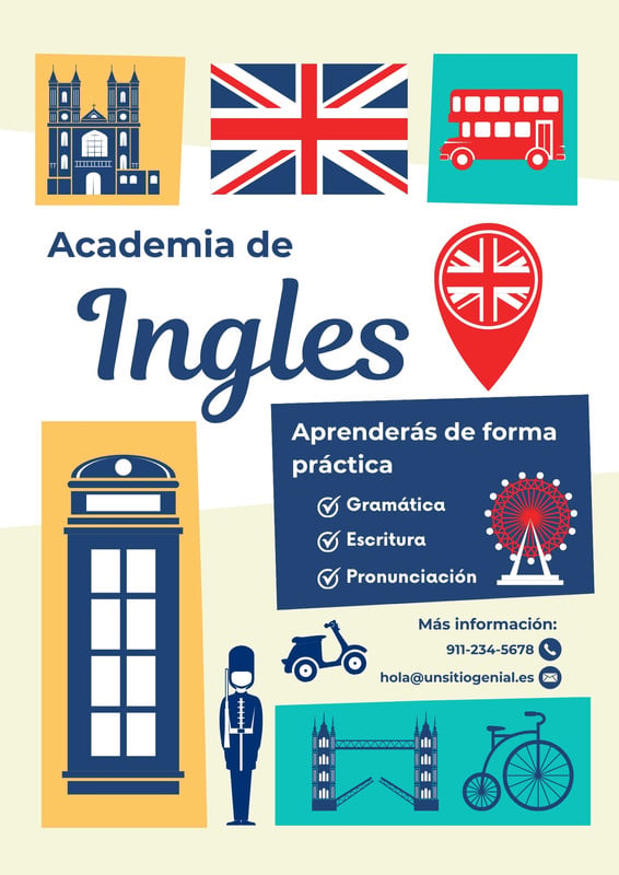 Plantillas de Ingles online gratis | Canva