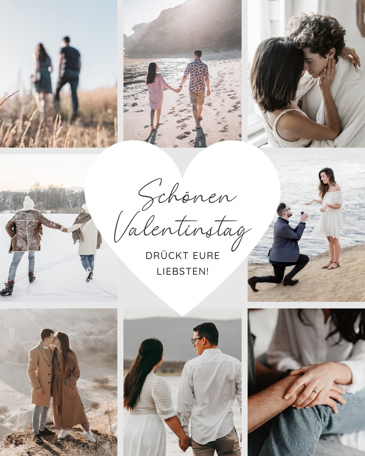 Weiß Beige Stilvoll Schlicht Einfach Collage Valentinstag Gruß Instagram Post Weiß Beige Stilvoll Schlicht Einfach Collage Valentinstag Gruß Instagram Post