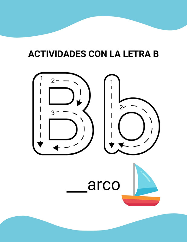 Hojas De Trabajo Para Trazar La Letra B En Preescolar Hojas De Trabajo