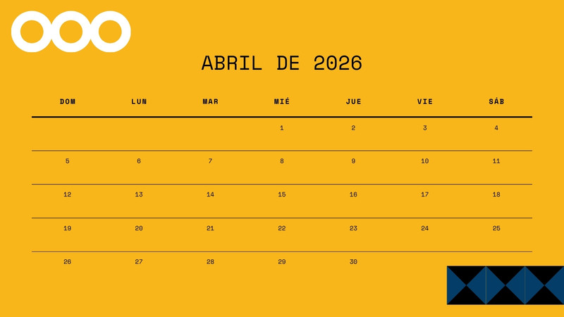 Calendarios de abril 2026 para imprimir | Canva