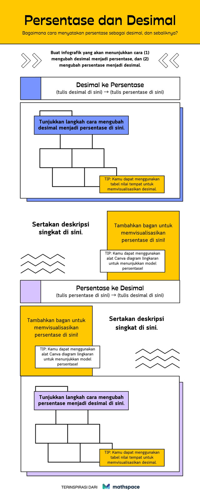 Gratis desain contoh persentase - Canva