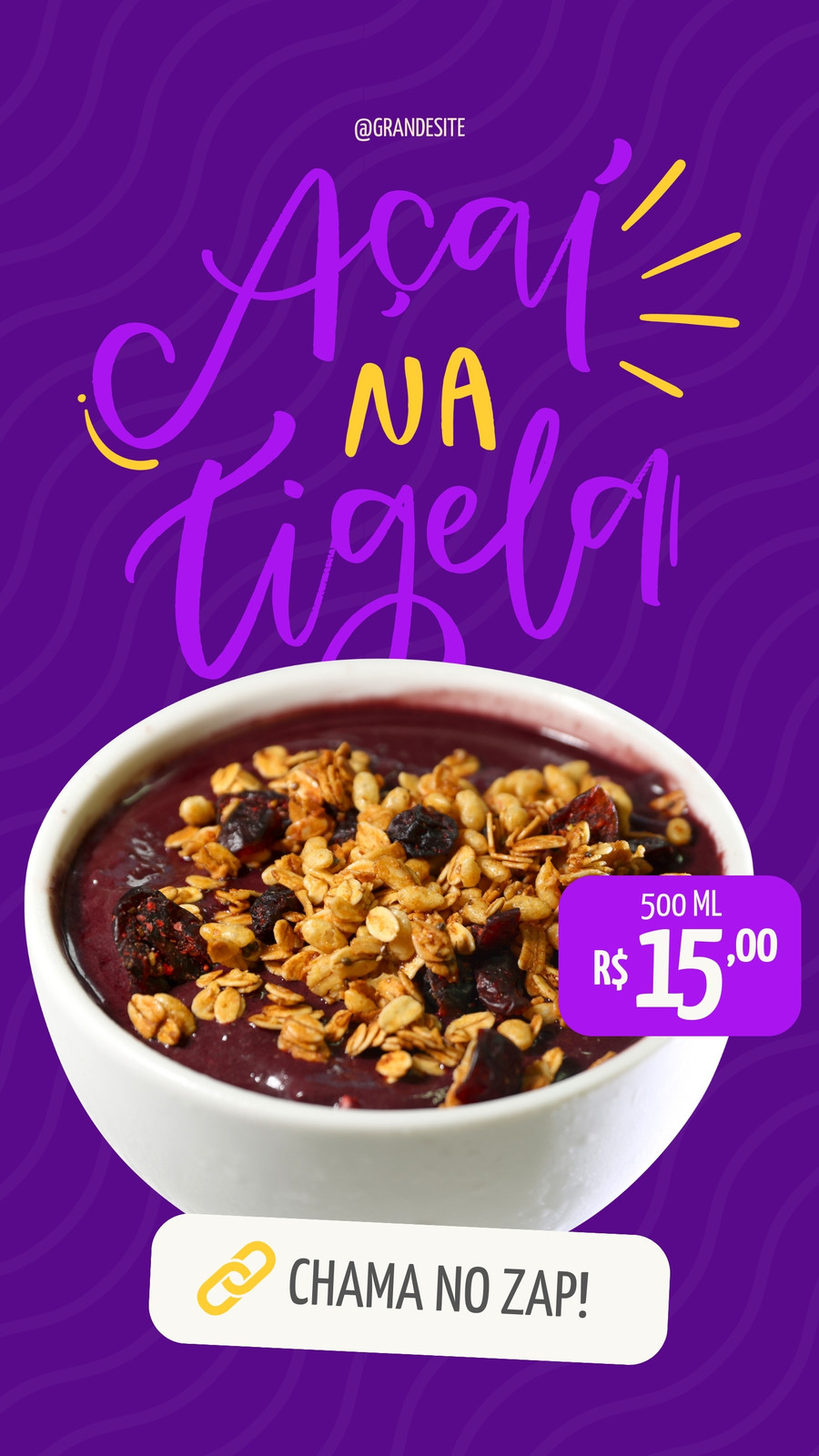 Modelos grátis e personalizáveis de acai - Canva