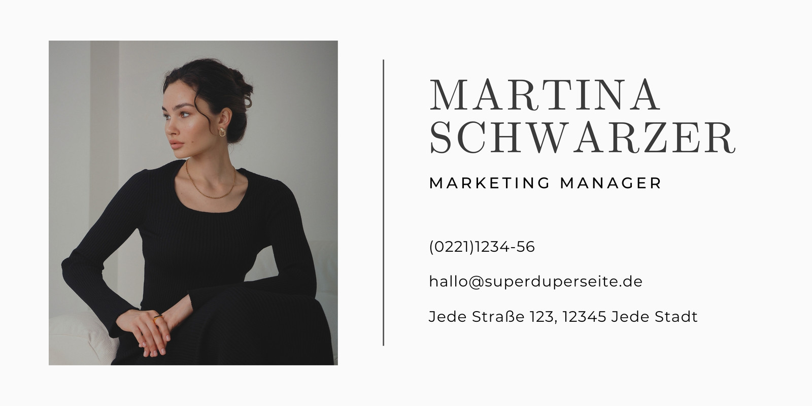Schwarz Weiß Einfach Elegant Foto Email Signatur Schwarz Weiß Einfach Elegant Foto Email Signatur