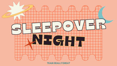 dress up printable sleep over Colorful Retro Playful Trivia Game Night Fun Presentation boasts 100 percent polyester fleece construction Come join us for a