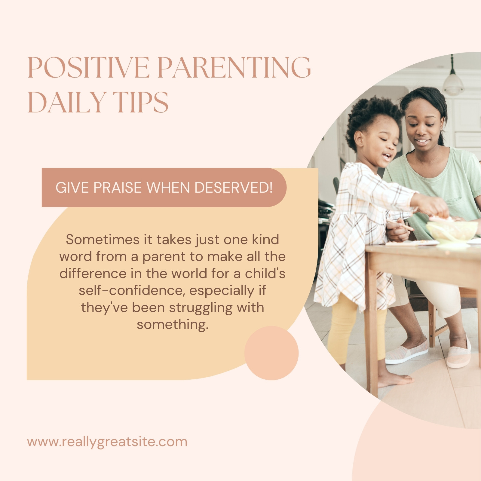 Positive Parenting Daily Tips hInstagram Post