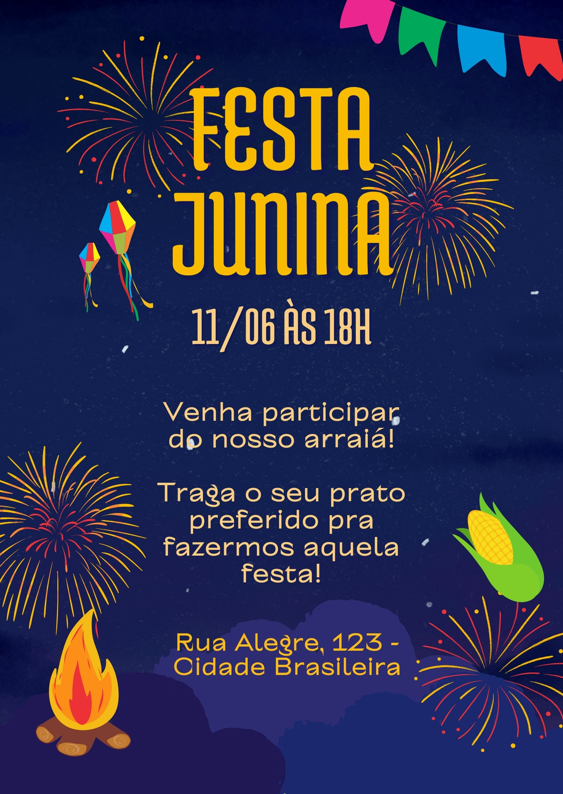 festa junina! convite
