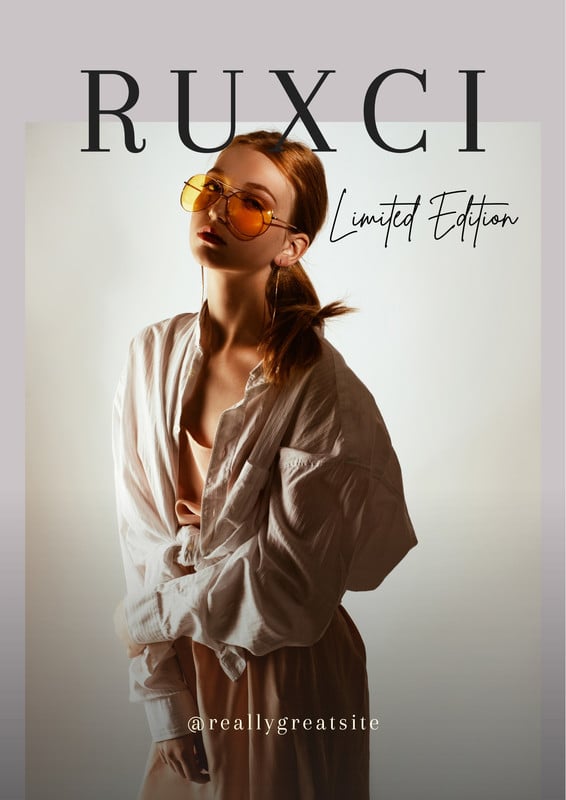 dress poster design Dress Sale Promotion Template