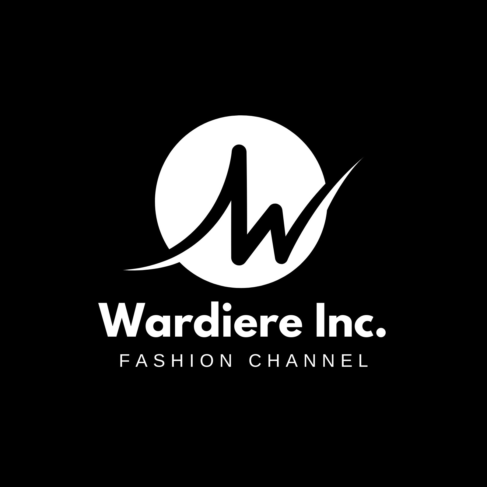 Black Minimalist and Elegant Fashion YouTube Channel Logo Black Minimalist and Elegant Fashion YouTube Channel Logo