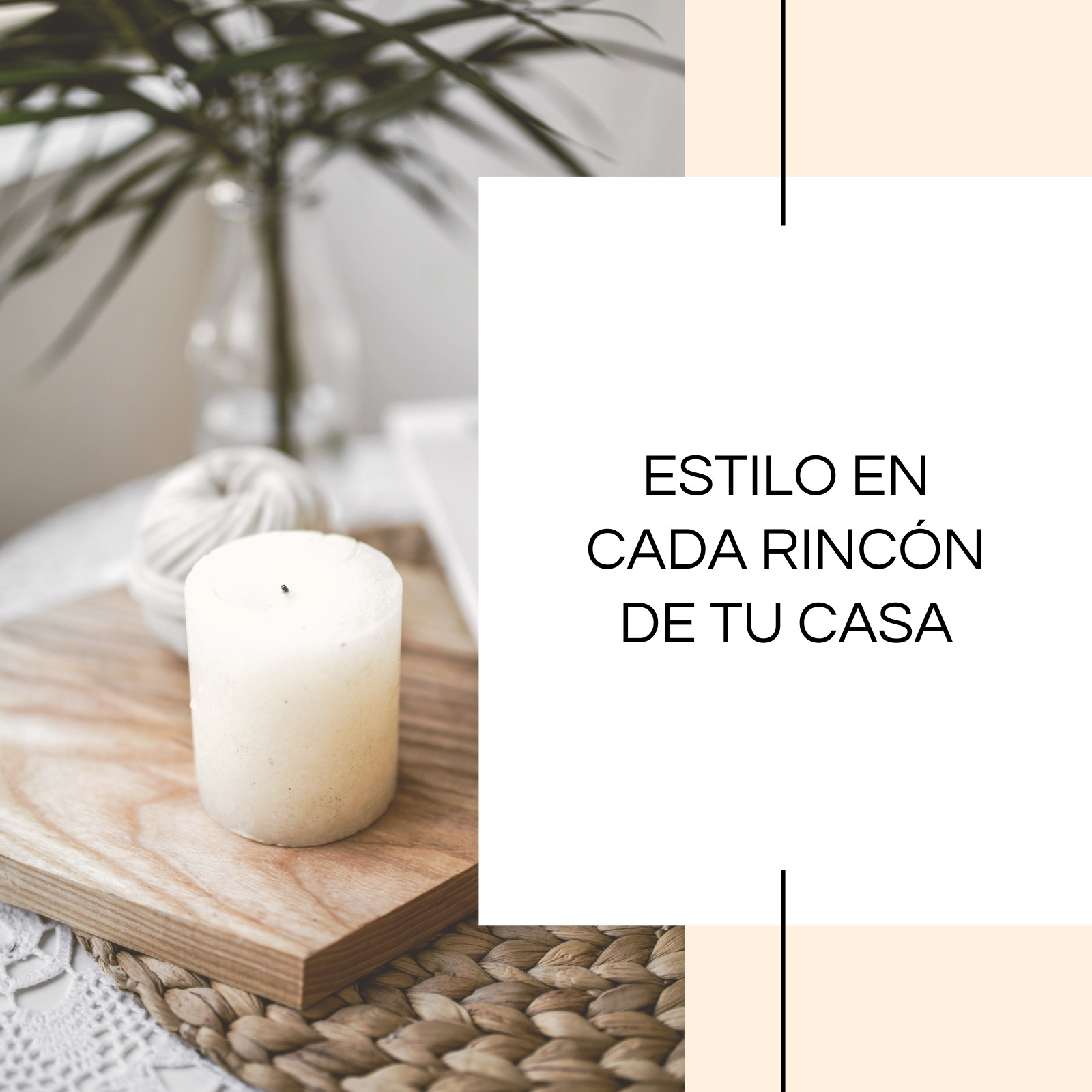 Post de Instagram minimalista sobre decoración - imagen vertical + texto Post de Instagram minimalista sobre decoración - imagen vertical + texto