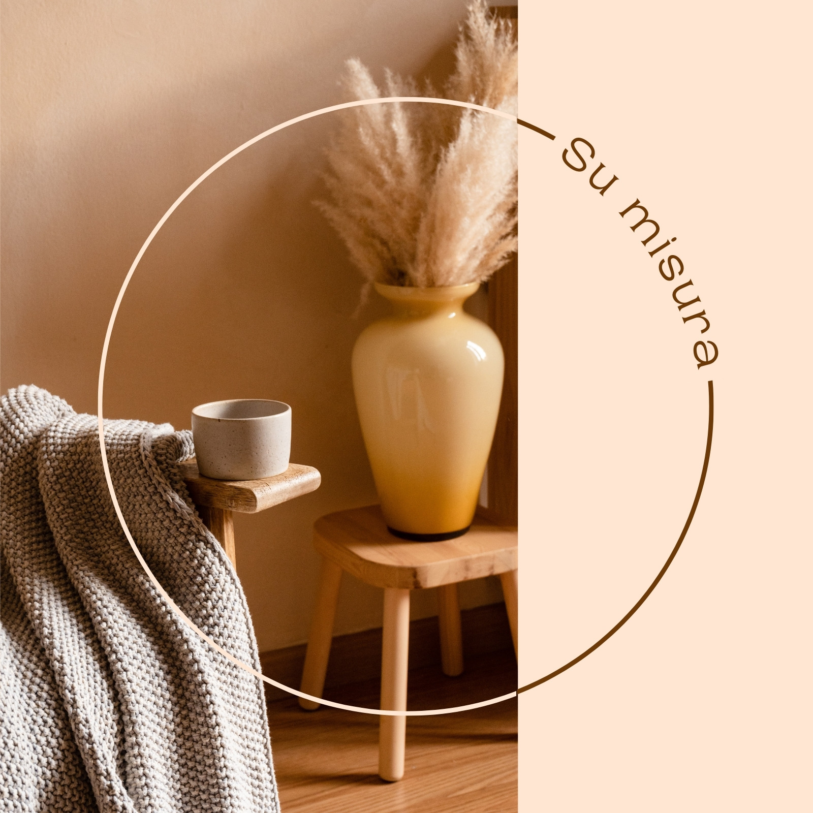 Pesca Marrone Minimal Eleganza Caratteristiche Prodotto Inserzione Carosello di Facebook