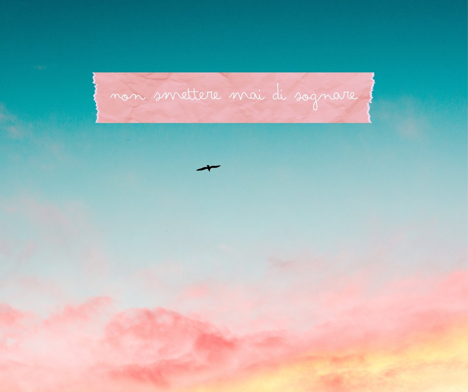 Azzurro Rosa Giallo Buongiorno Mattutino Motivazionale Facebook Post