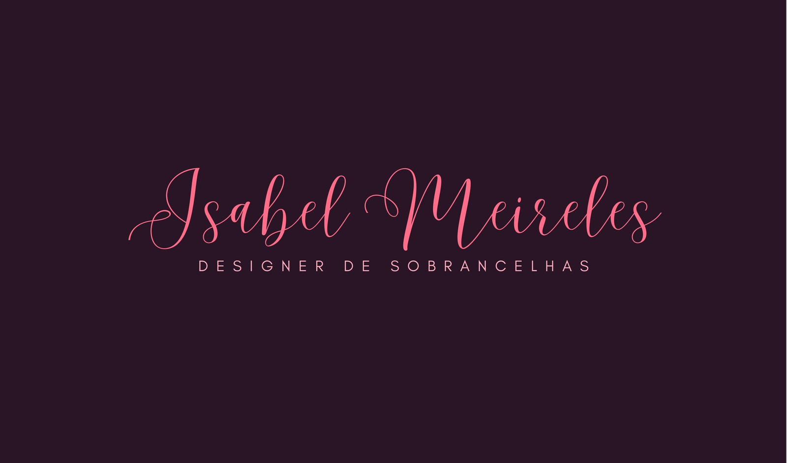 Cartão de visita designer de sobrancelha roxo e rosa Cartão de visita designer de sobrancelha roxo e rosa