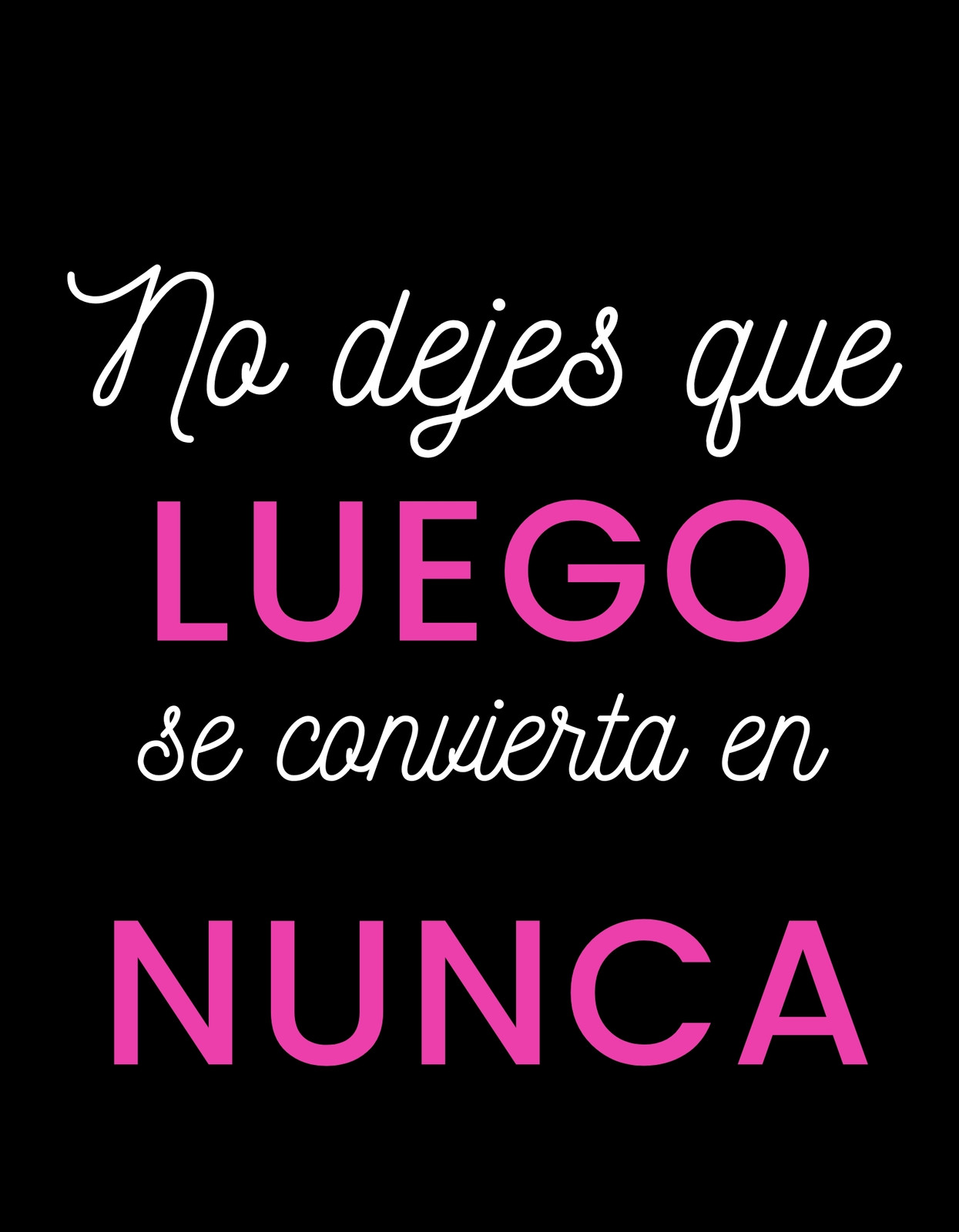 Camiseta tipografía motivacional moderna a color