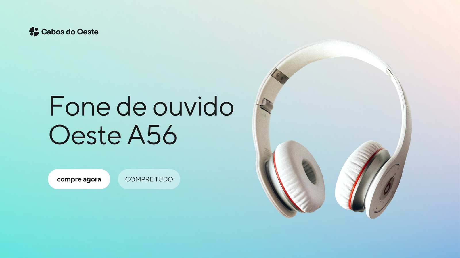 Site de Comércio Varejista Tecnologia e Gaming Gradiente Verde-azulado Branco Preto