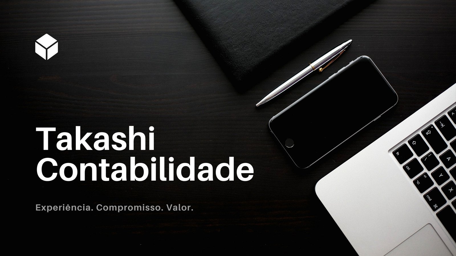 Website Serviço de Contabilidade Fotográfico Preto e Branco