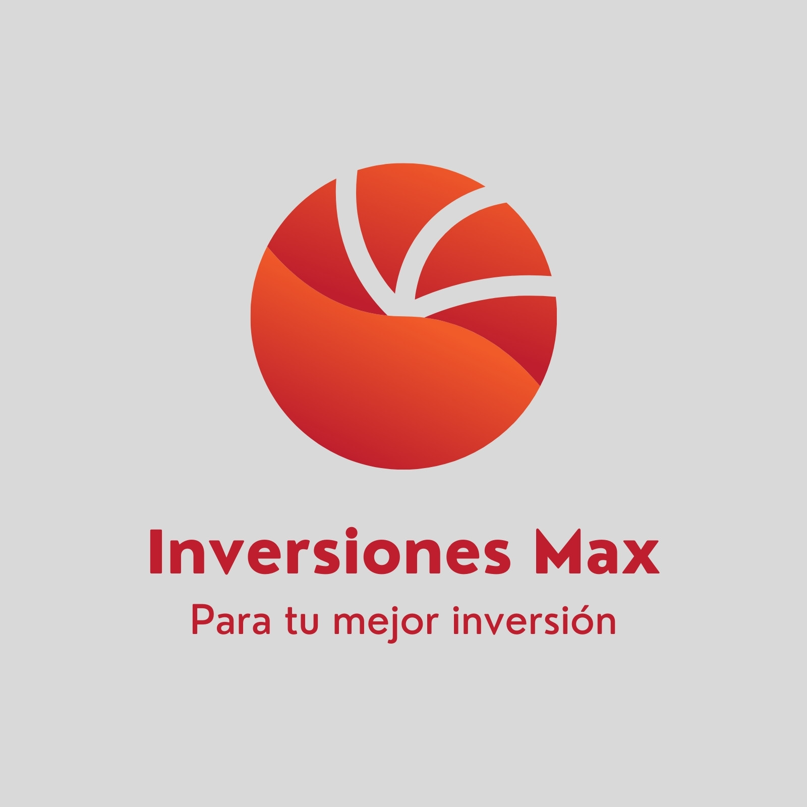 Logotipo Abstracto Moderno Minimalista Circular Naranja