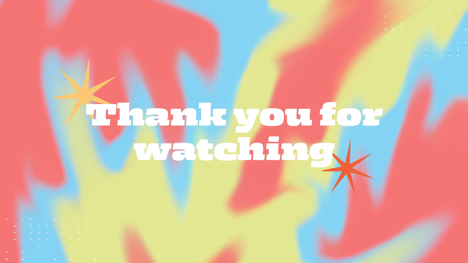 Rainbow Blurred Retro Gradient Thanks for Watching Video Rainbow Blurred Retro Gradient Thanks for Watching Video