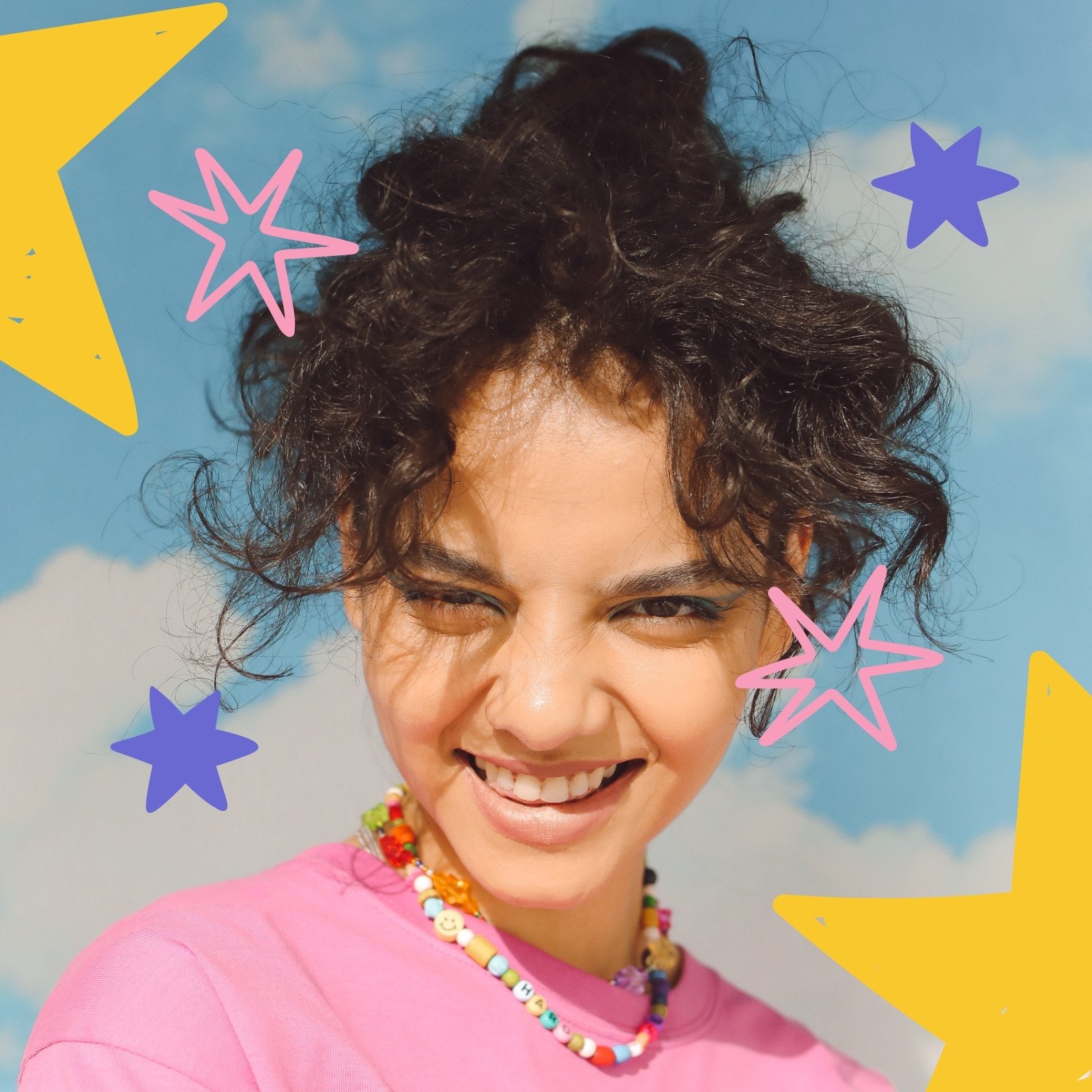 पीला अमेथिस्ट पर्पल गुलाबी क्वर्की क्राफ़्टर YouTube चैनल लोगो