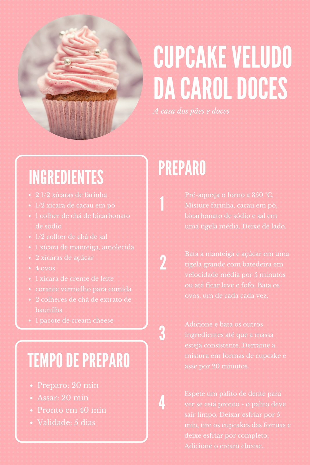 Cartão de Receita Geral Fundo com Imagem Poá Rosa Cartão de Receita Geral Fundo com Imagem Poá Rosa
