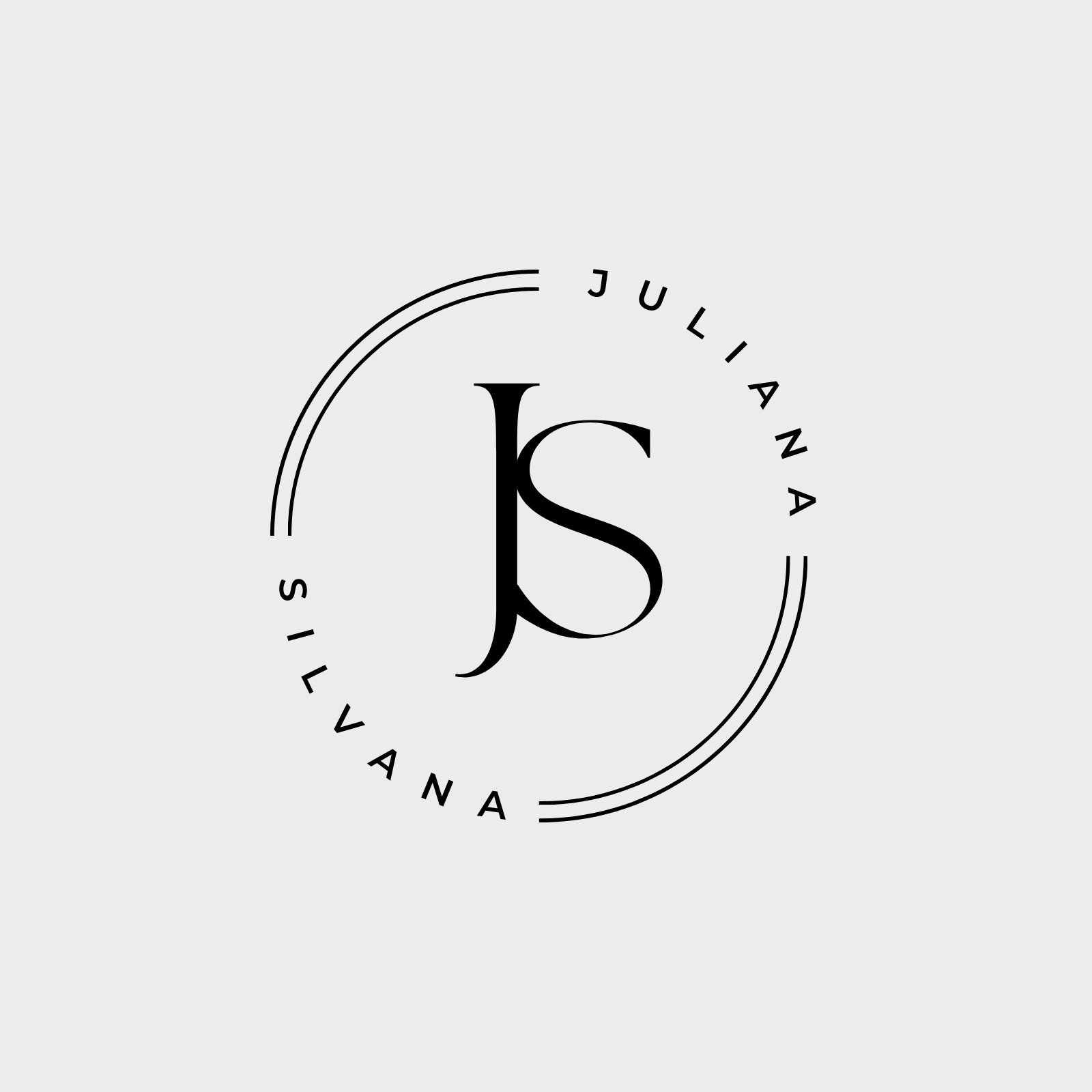 Minimalist Monogram Logo Initialen Name