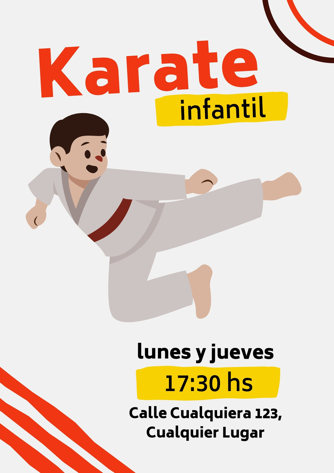 Plantillas karate - Gratis y editables - Canva