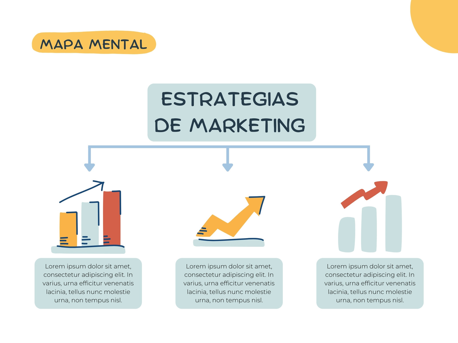 grafica mapa conceptual marketing juvenil blanco