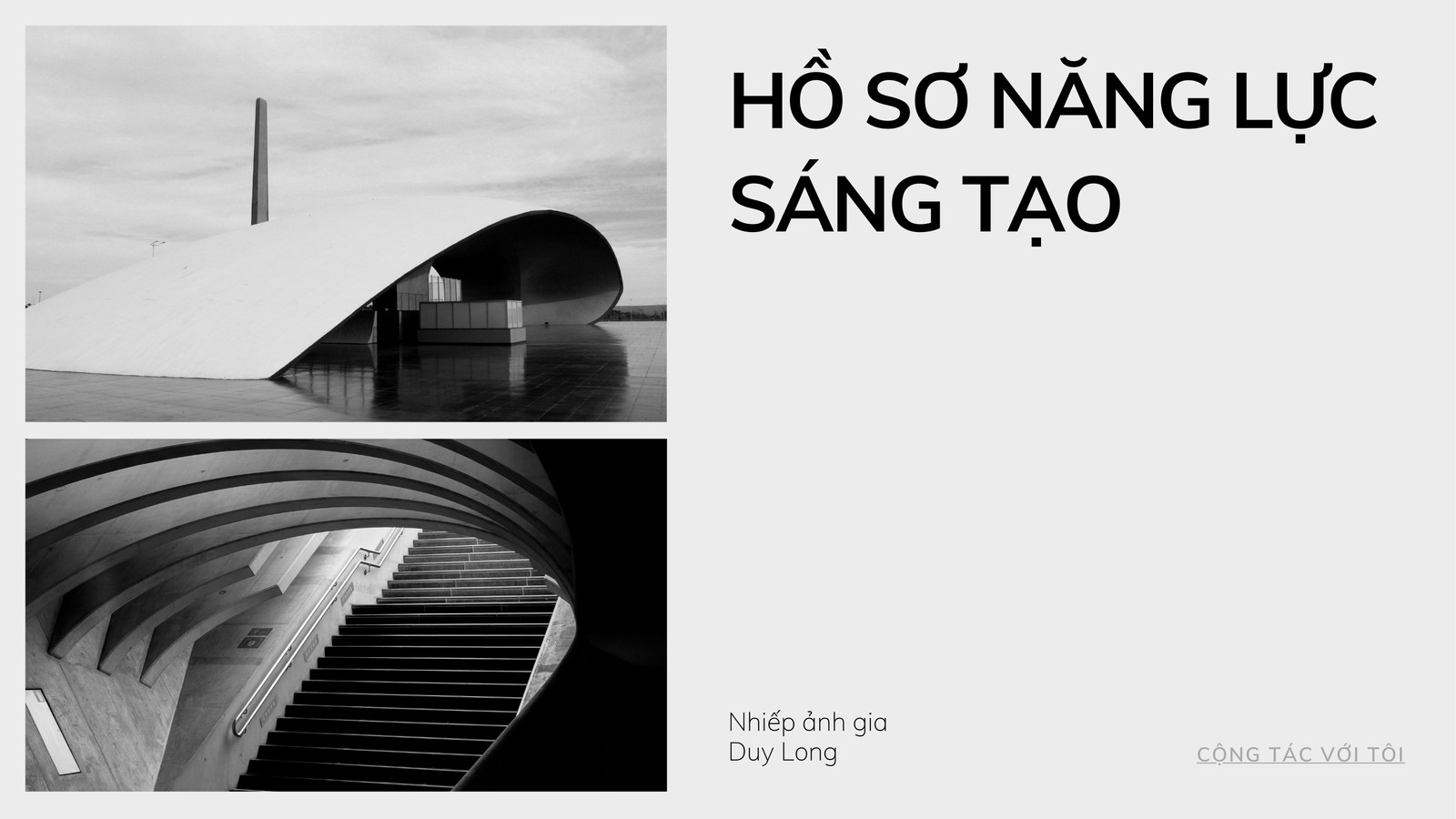 Website hồ sơ nhiếp ảnh đen trắng Website hồ sơ nhiếp ảnh đen trắng