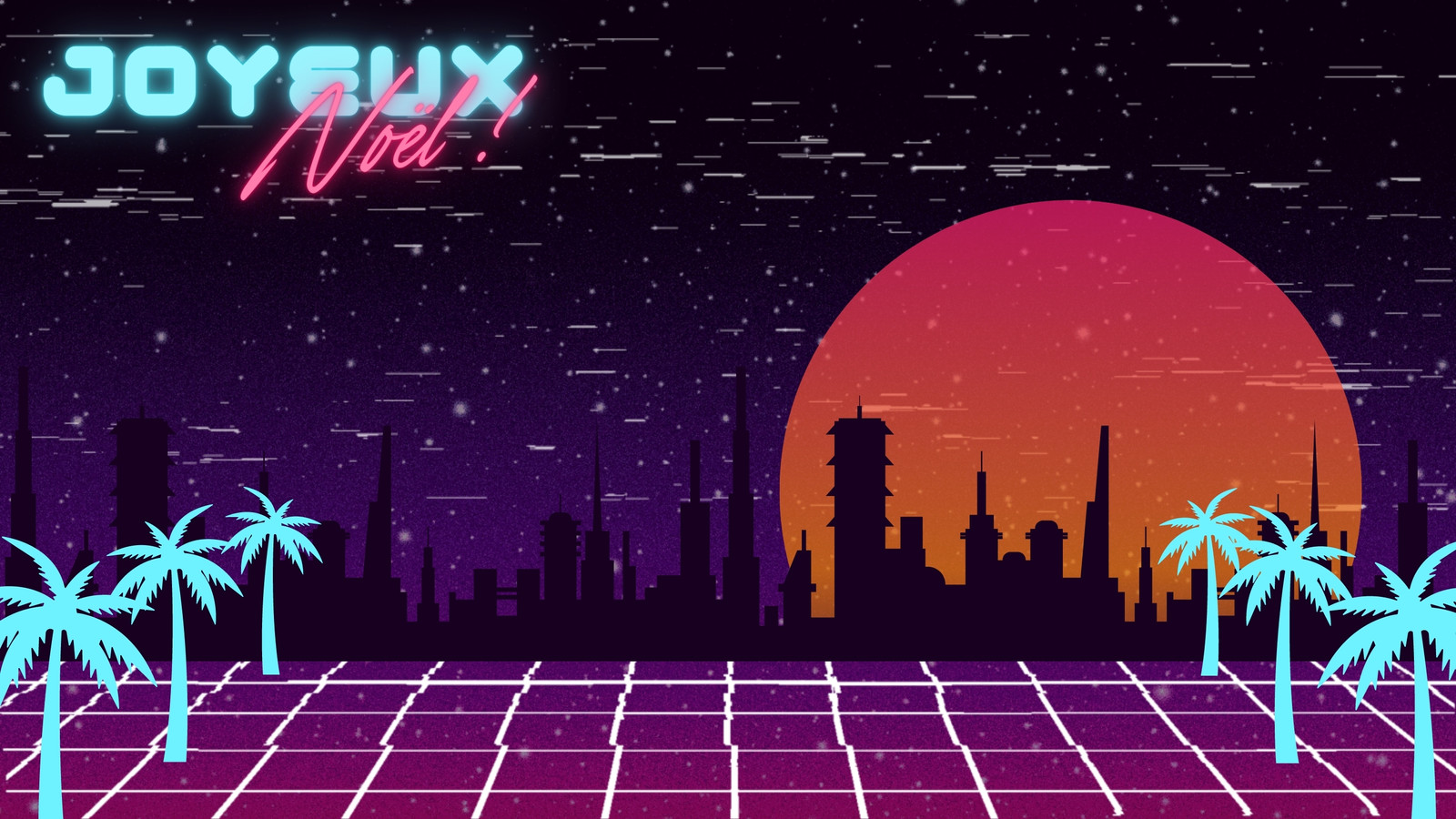 Violet Royal Cyan Orange Foncé Vaporwave Événement Vidéo Arrière-plan Violet Royal Cyan Orange Foncé Vaporwave Événement Vidéo Arrière-plan