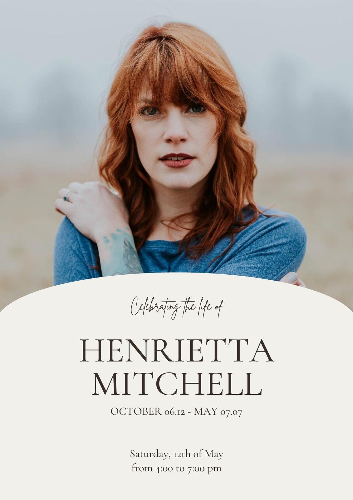 Free and customizable celebration of life templates Canva