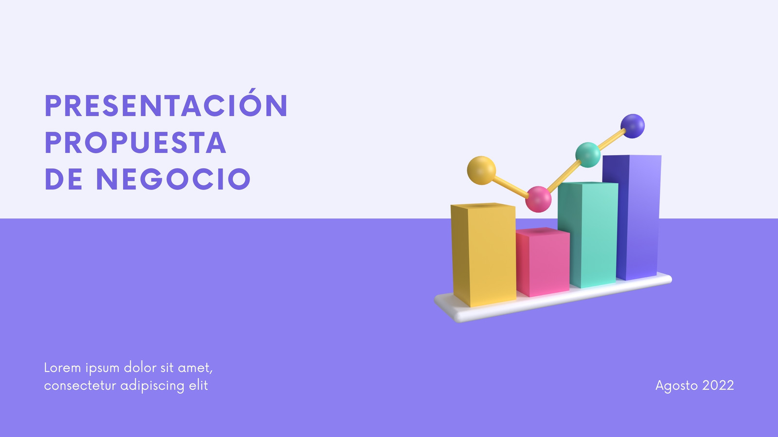 Presentación Propuesta de Negocio Moderno Lila