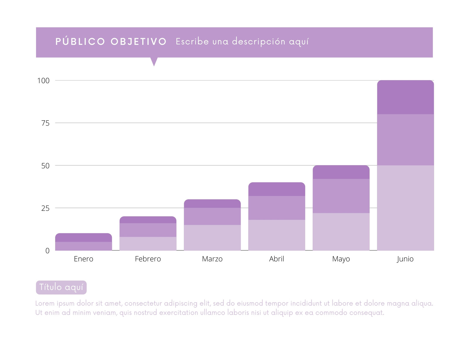 Gráfico Análisis Marketing Profesional Lila
