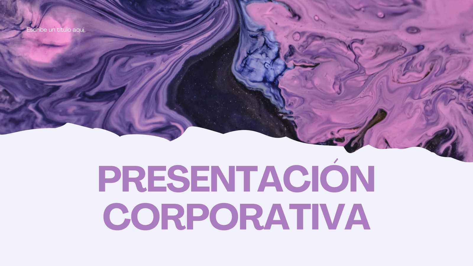 Presentación Corporativa Abstracto Lila