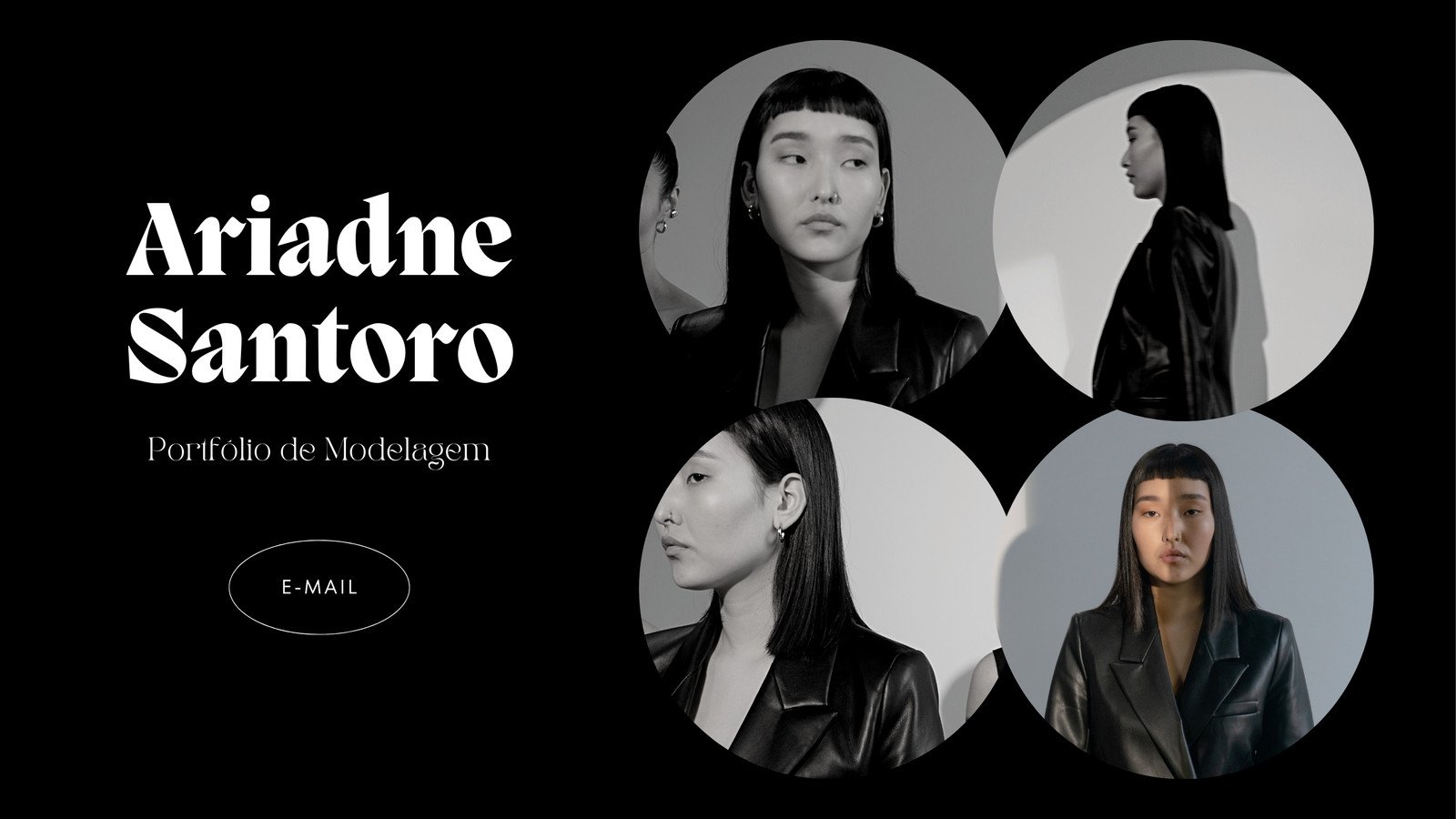 Site de Portfólio Modelagem Experimental Escuro Branco Preto