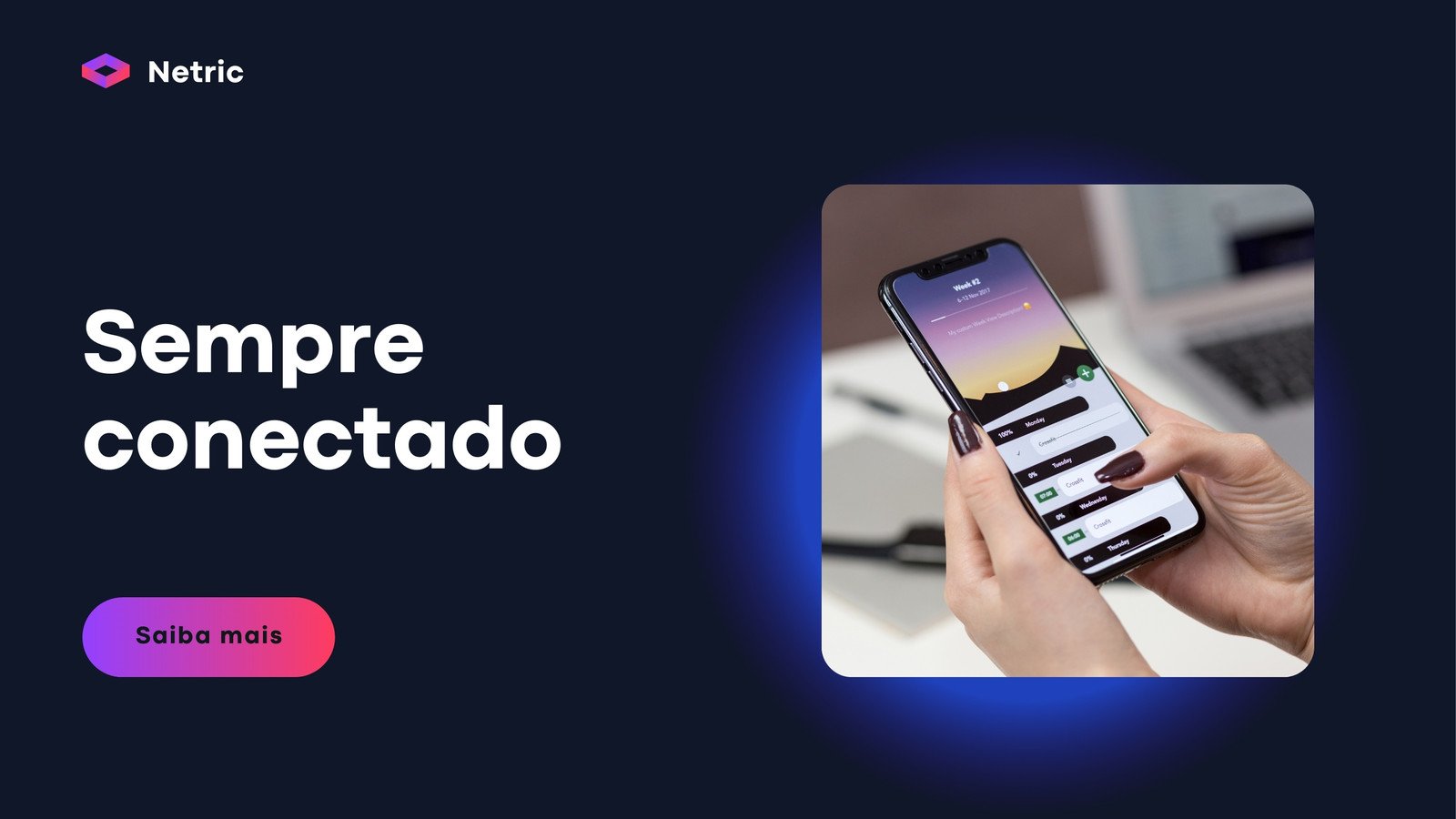 Site Empresarial Aplicativo de Tecnologia Ousado Roxo e Azul-escuro
