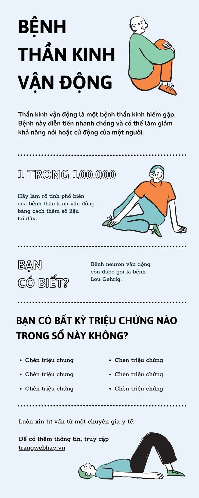 Xanh dương nhạt Đen Màu cam Thân thiện với Phòng khám Giáo dục và Nâng cao Nhận thức Đồ họa Thông tin về Bệnh mãn tính