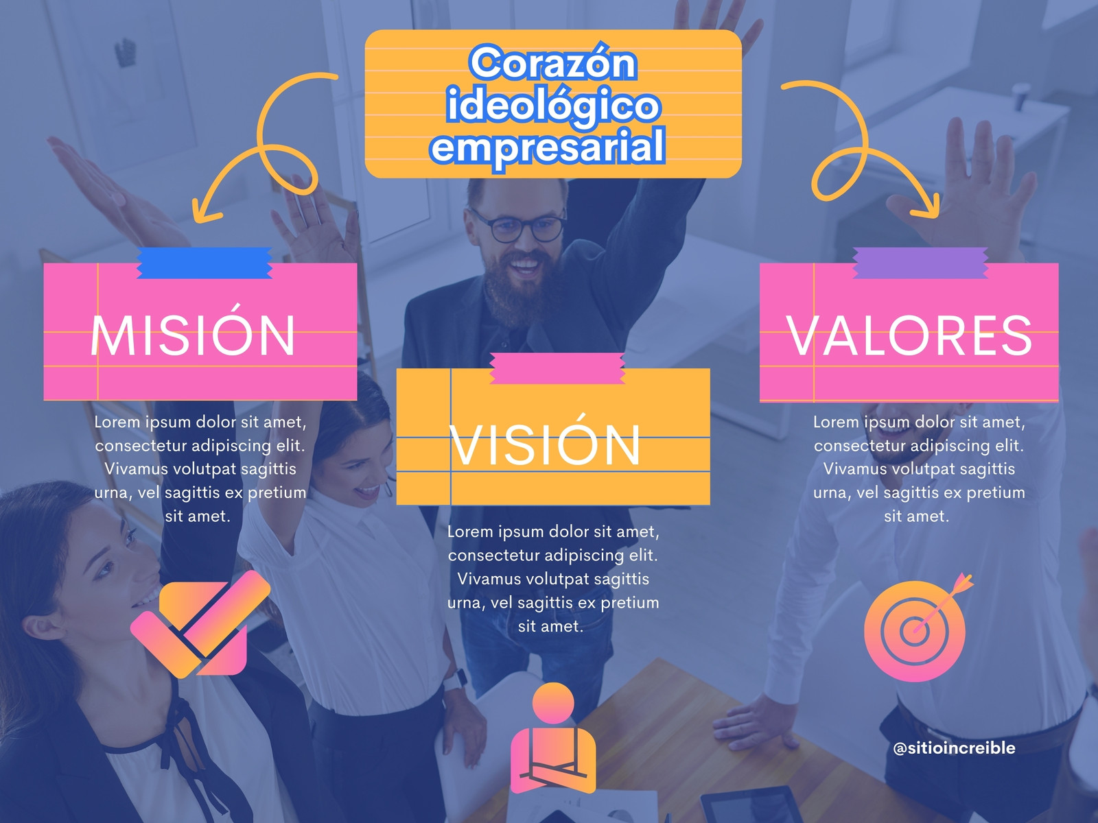 Grafica Mapa Conceptual Mision Vision Organico Colorido