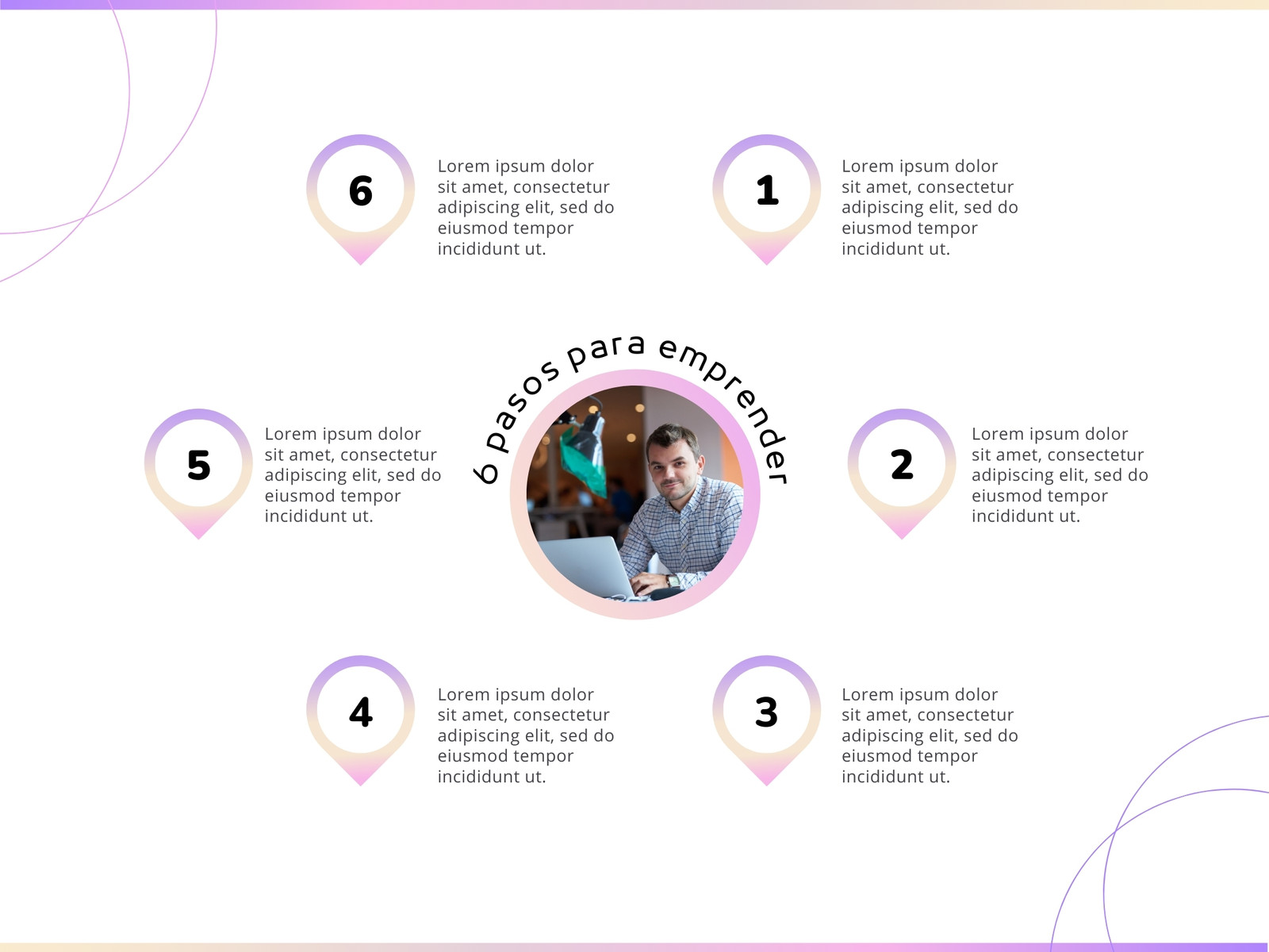 Gráfico Mapa mental Diagrama minimalista morado