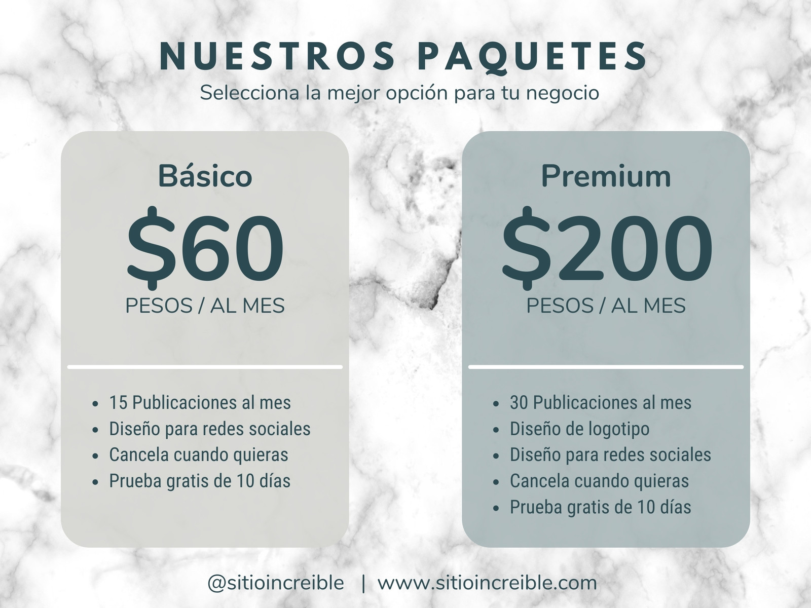 grafica paquetes marmol azul gris