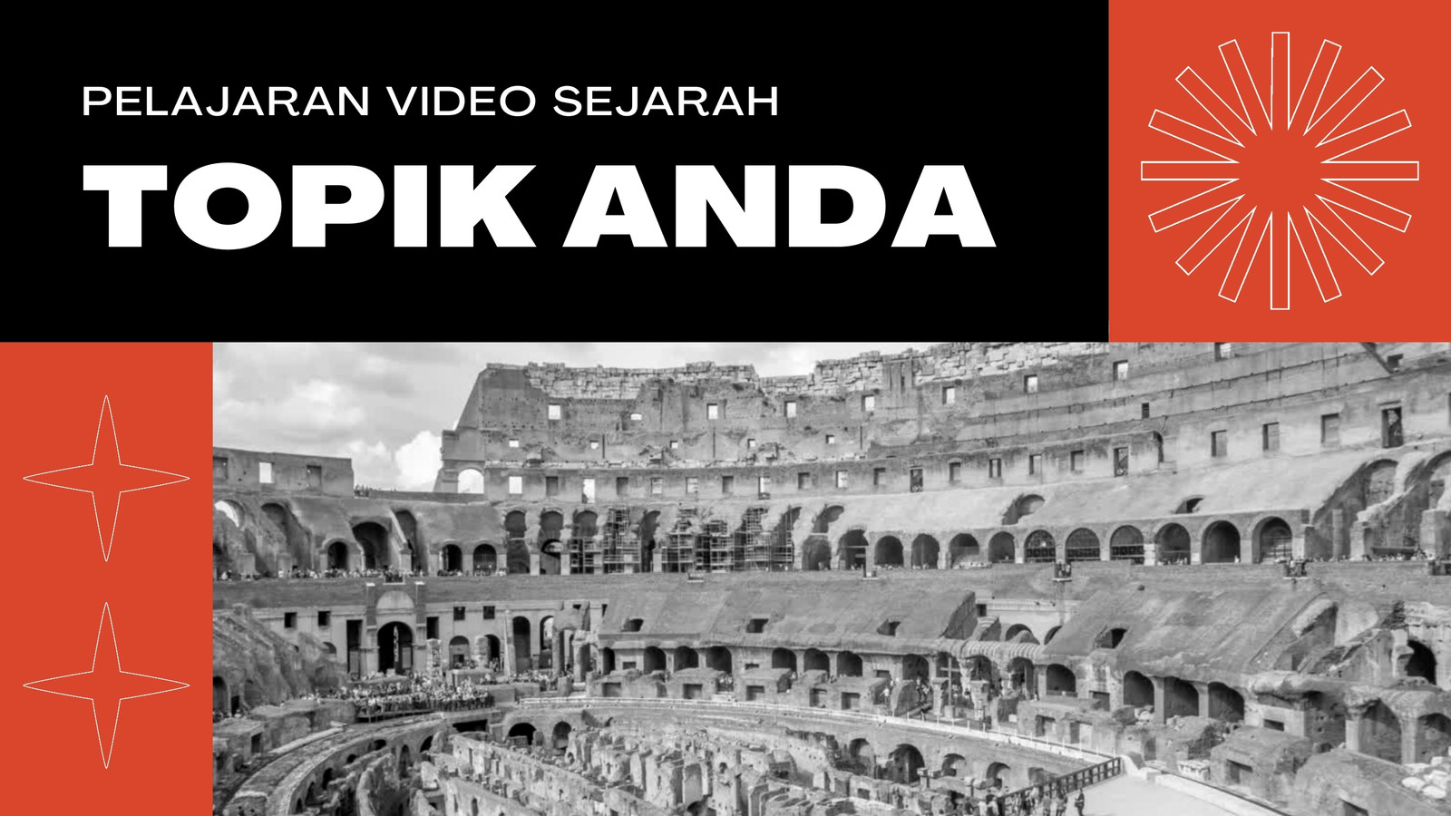 Video Penjelasan Edukatif Hitam Merah Bentuk Tebal