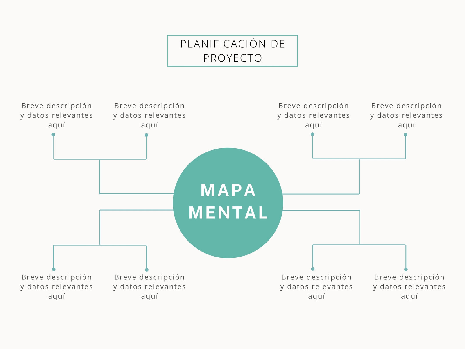 grafica planificacion ideas comercial simple celeste