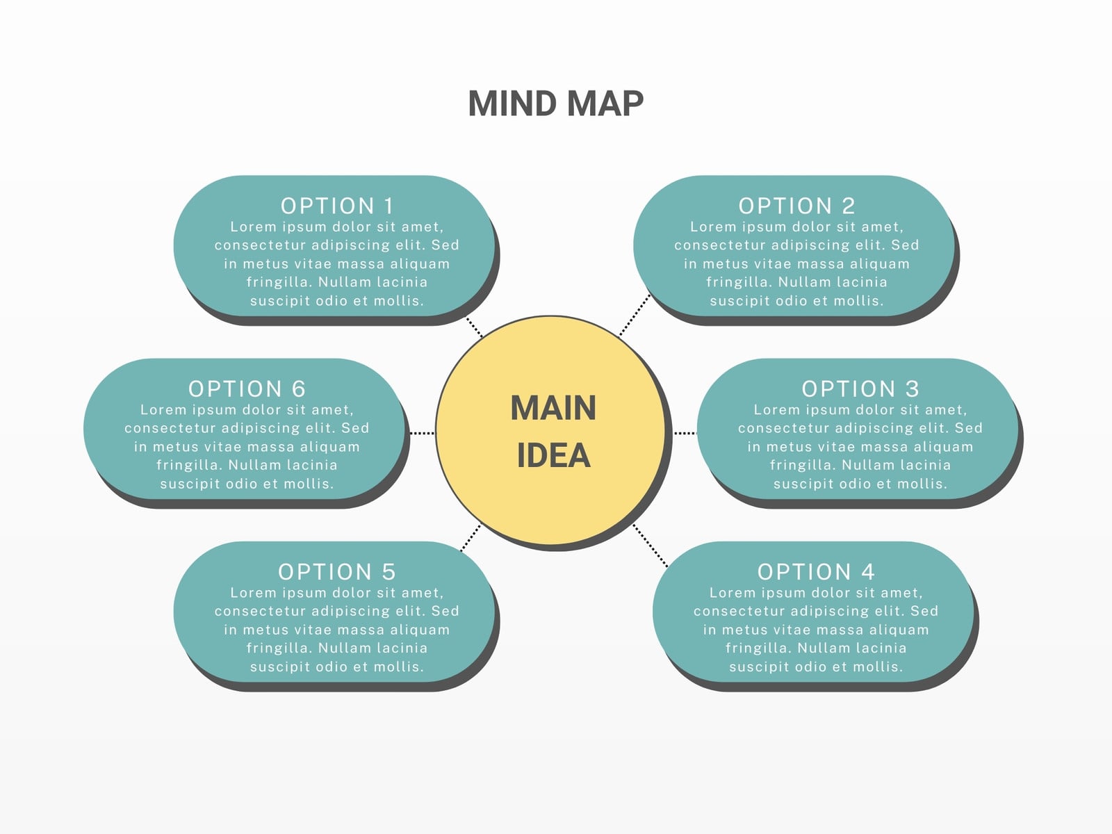 Blue Modern Mind Map Graph