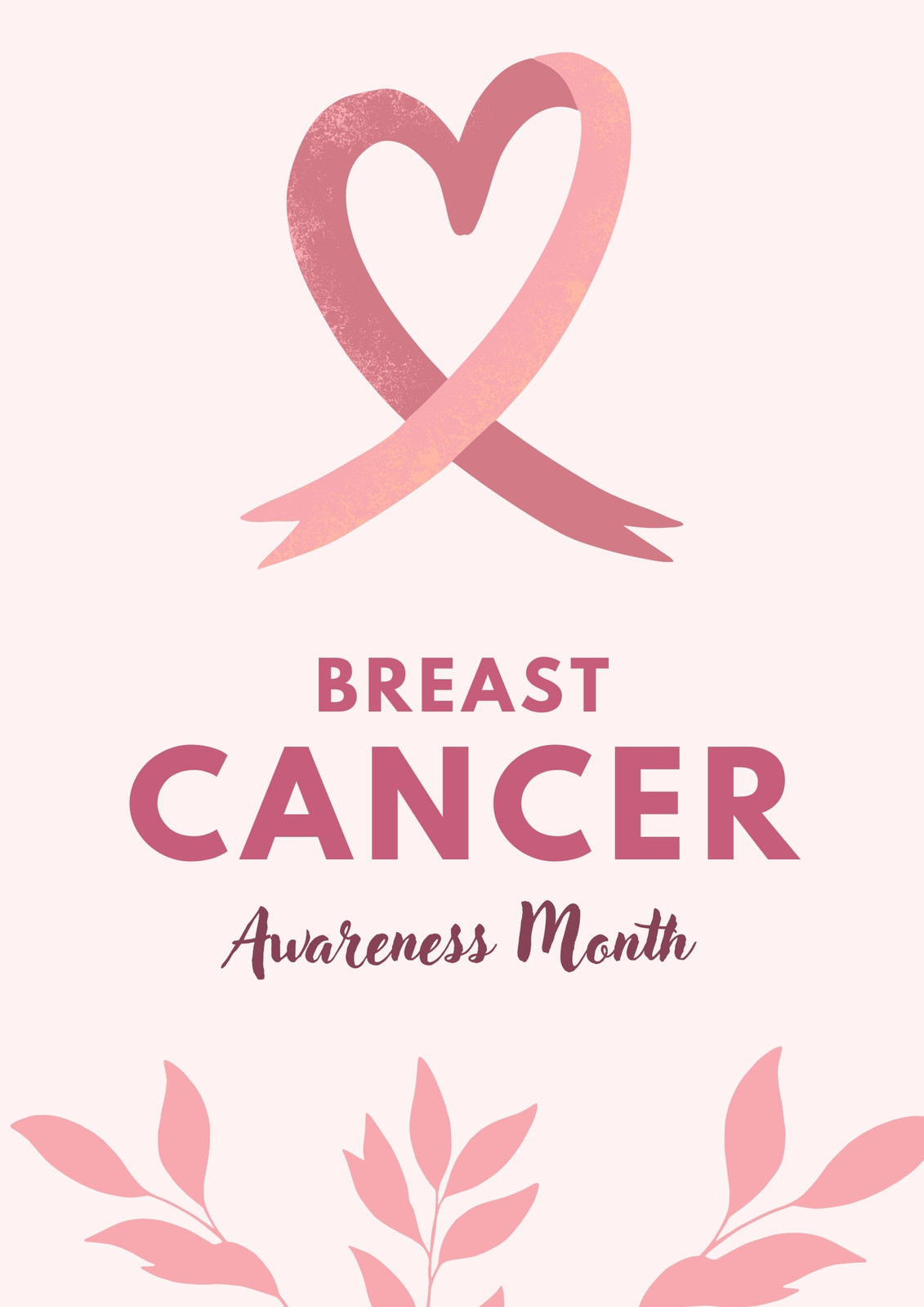 Pink Breast Cancer Awareness Flyer