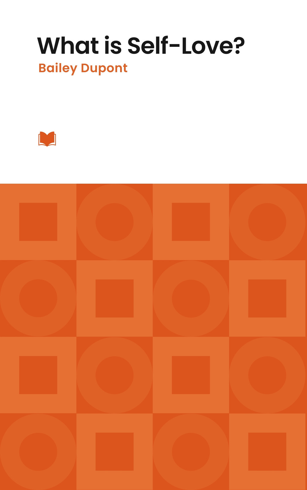 Orange Geometric Self-Help Book Cover