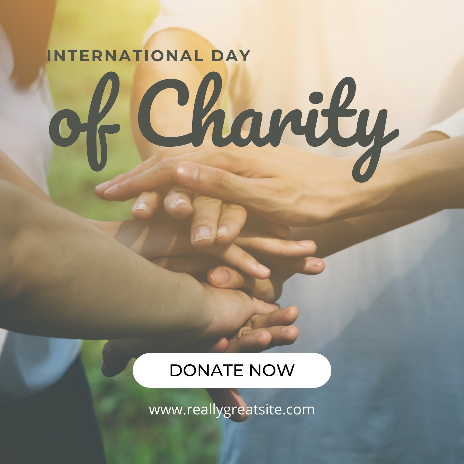 Grey International Day of Charity Instagram Post