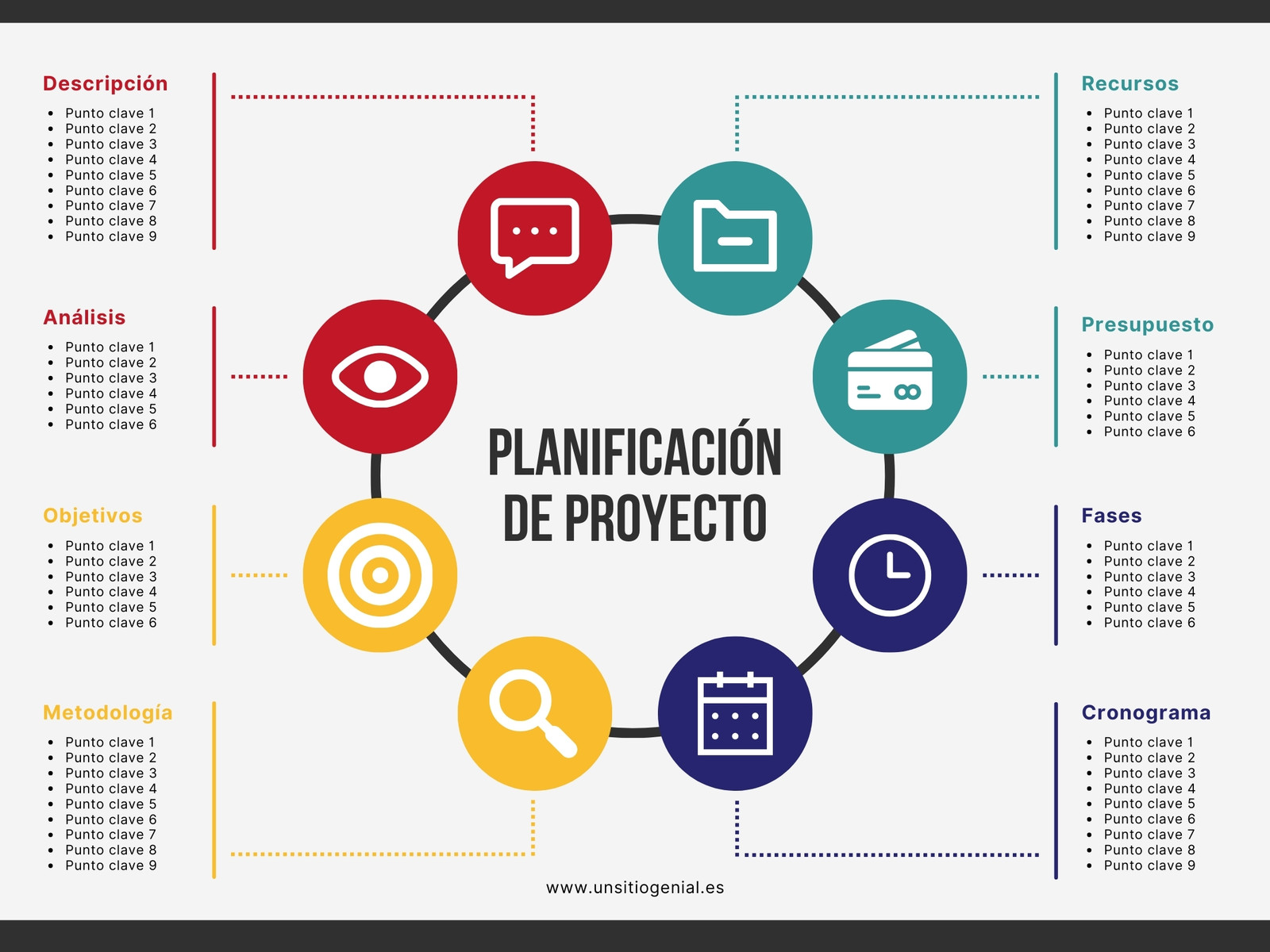 Gráfico Diagrama de Planificación de Proyectos Corporativo y Profesional Multicolor Rojo y Amarillo