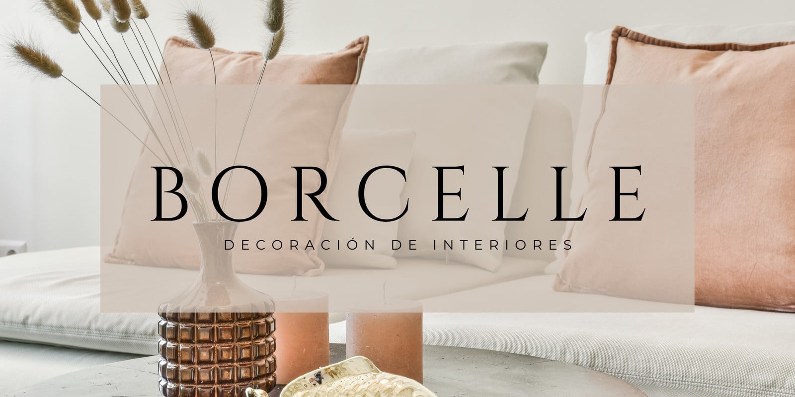 Banner web Horizontal Decoración de Interiores Minimalista Beige