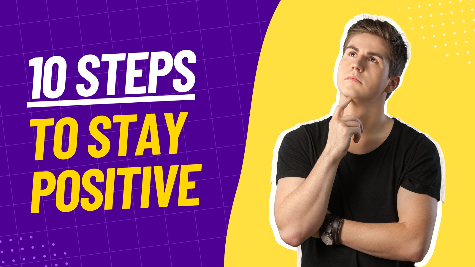 Purple Textured Self-Help Advice Youtube Thumbnail