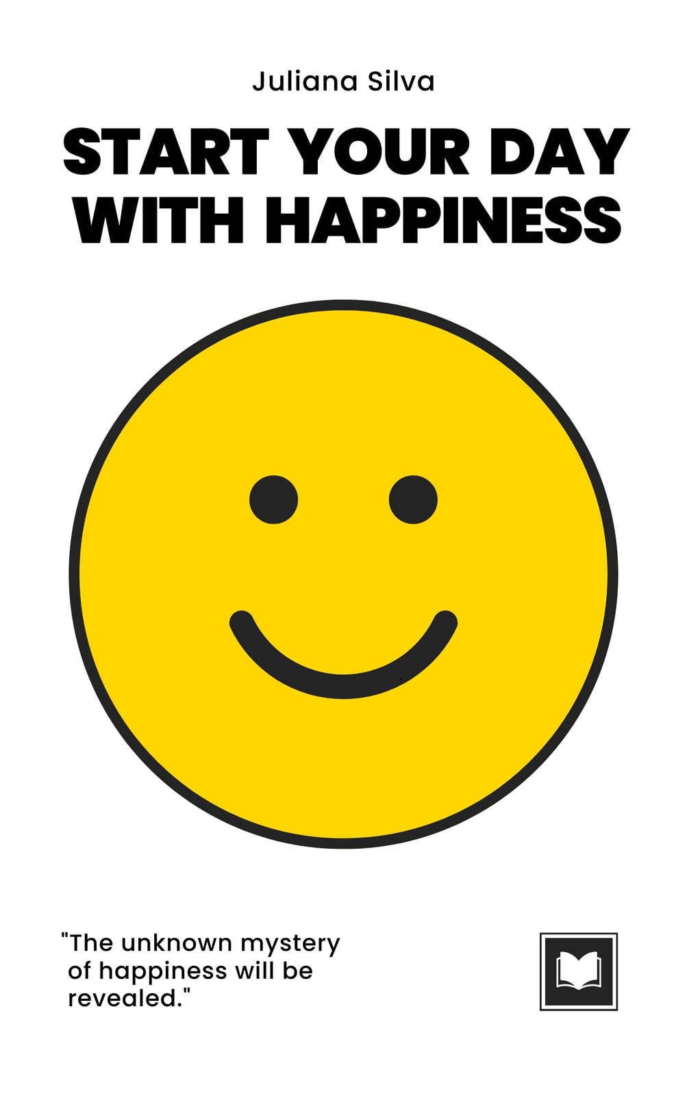 Yellow Minimalist Self-Help Book Cover