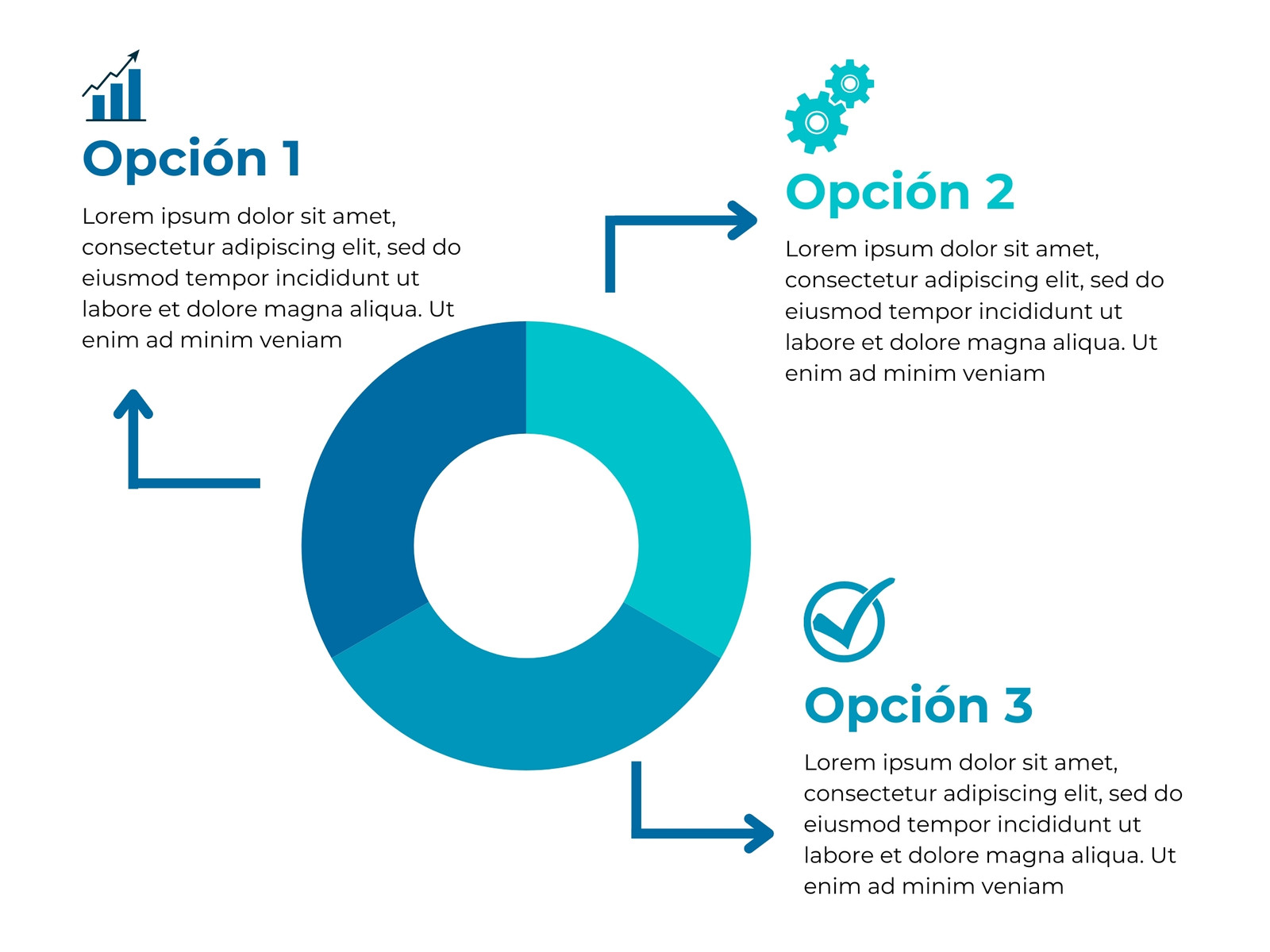 Gráfico Diagrama De Proceso Corporativo Azul